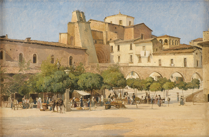 The square in Sulmona